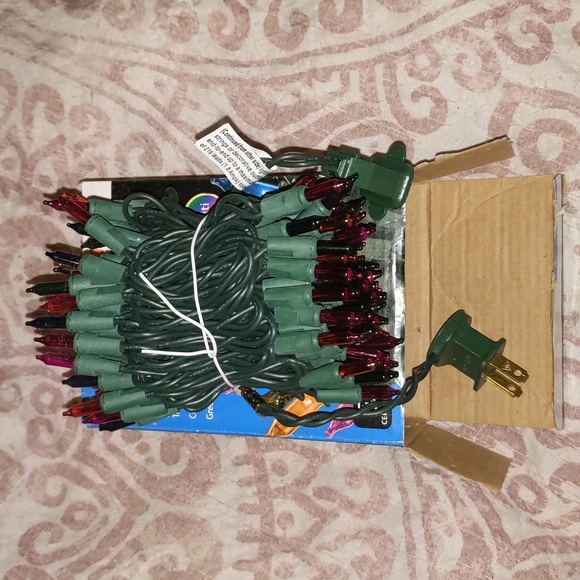 SALE SYLVANIA Mini Christmas Tree Holiday 100 Mini Lights, Multicolor - Picture 2 of 4